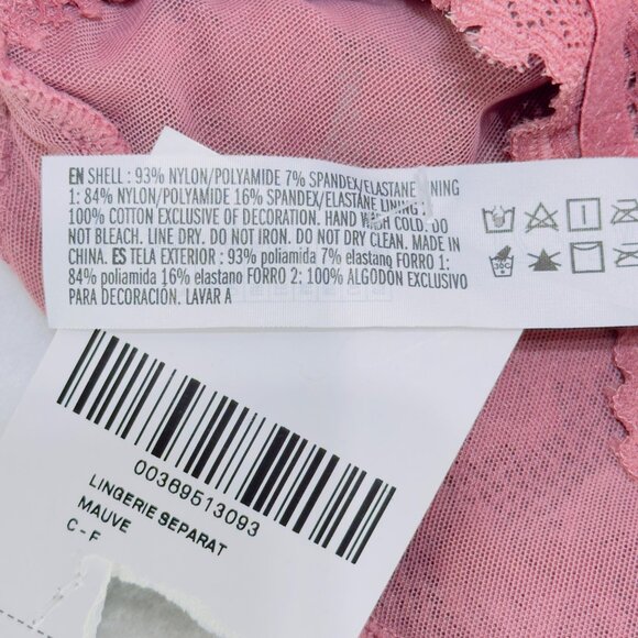 FOREVER 21 Women’s Lingerie Mauve Teddy Brazilian Cut Lace Sheer NWT Size M - Picture 7 of 10